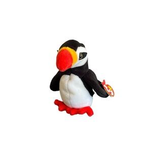 TY Beanie Babies Puffer Puffin Bird Seabird Plush Stuffed Animal